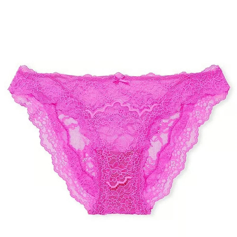 Victoria's Secret Dream Angels Pink Allure Shine Cheekini Panty Size XL